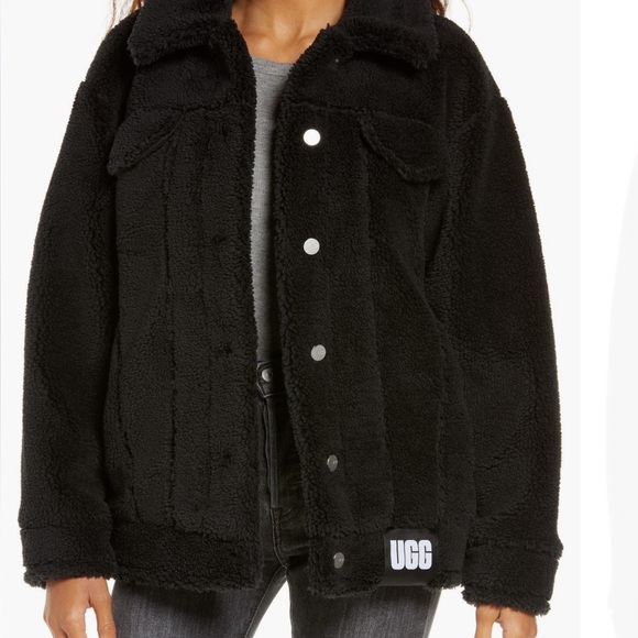 UGG® women’s Fleece Trucker Jacket - Picture 1 of 16
